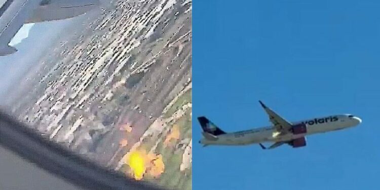 Pasajeros viven momentos de terror por incendio en motor de avión de Volaris con destino a Guadalajara