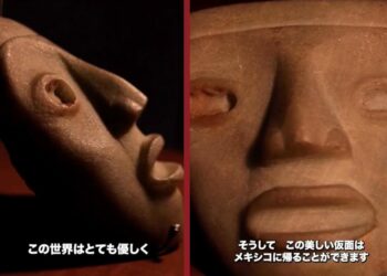 Coleccionista japonés entrega a México una máscara patrimonio cultural