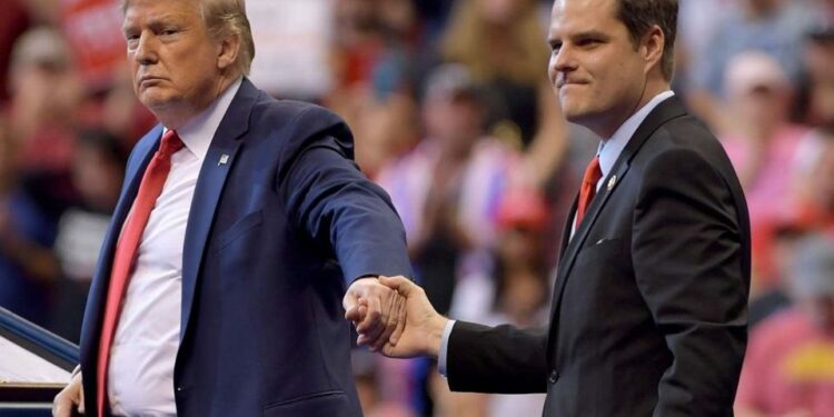 Acusan a excongresista republicano Matt Gaetz, exaliado de Trump, de tráfico sexual