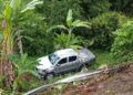 Aparatosa volcadura deja a conductor hospitalizado en Xilitla