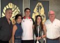 Eduardo Portillo Torres recibe abanderamiento del Club Deportivo Potosino rumbo al Mundial de Racquetbol en Chile