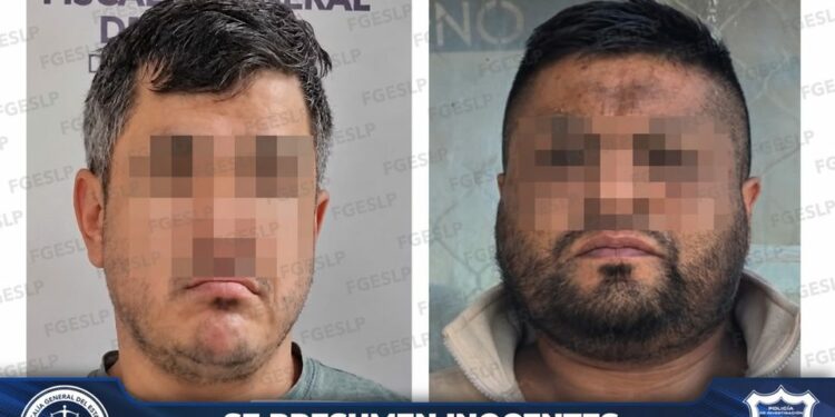 Detienen a dos hombres por robo y extorsión en SLP; aseguran armas e inhibidores de señal