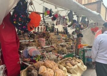 La vendimia de Día de Muertos llena de color y tradición el Centro Histórico de San Luis Potosí