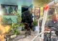Cortocircuito en televisor provoca incendio en departamento de Ciudad Valles