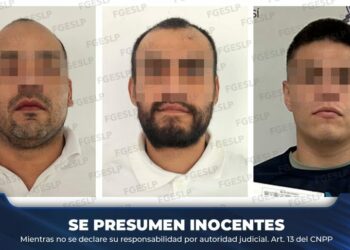 Capturan a tres hombres por homicidio de tres personas en San Luis Potosí