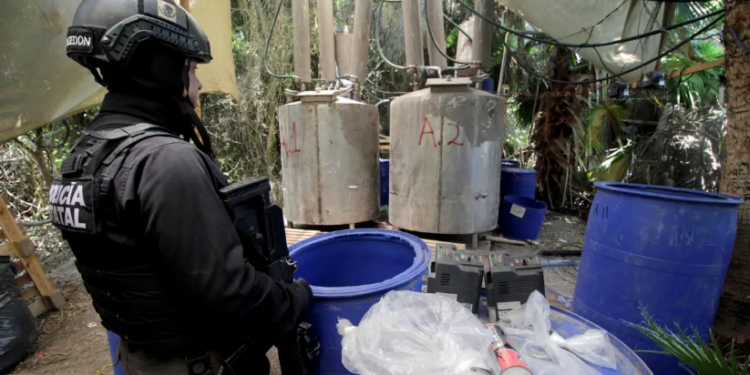 Desmantelan dos laboratorios de metanfetamina en Durango