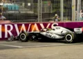 “No pude controlarlo”: Checo Pérez choca en qualy del Sprint de Singapur y le costará salir en los últimos puestos