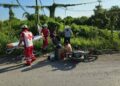 Camioneta embiste a motociclista en acceso a la zona Tének