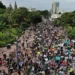 Inicia con altercado la segunda megamarcha por agua limpia en Guadalajara