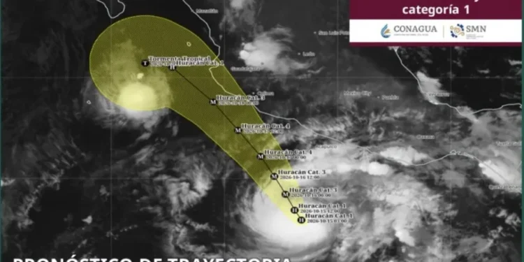 Trudy se intensificó y ya es huracán categoría 1 frente a las costas de Guerrero